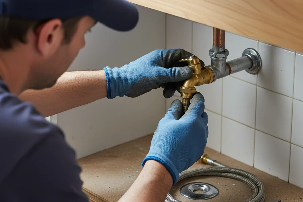 Shutoff valve and fitting work during Repiping in Wheaton